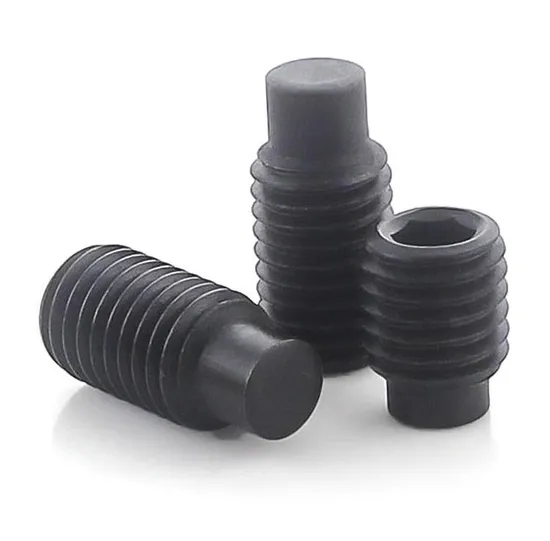 High Quality DIN915 Class 4.8 8.8 10.9 12.9 Hex Socket Set Screw with Dog Point